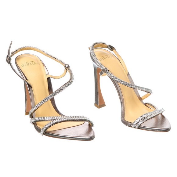 Alexandre Birman Alana Zirconia Strappy Heels - Picture 1 of 7